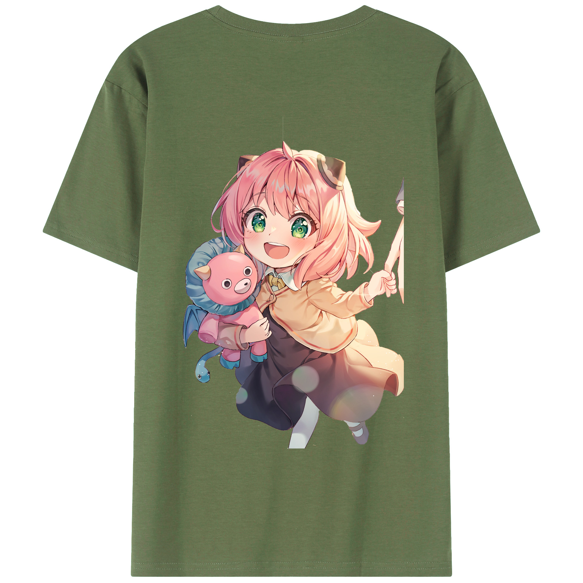 （画像用） SPY×FAMILY间谍家家酒 綿100％ メンズ半袖Tシャツ（バックプリント） 通気性